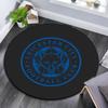 Leicester City Football Club Round Area Rug,Carpet Rug for Living Room Bedroom Sofa Playroom Decor,Non-slip Floor Mat
