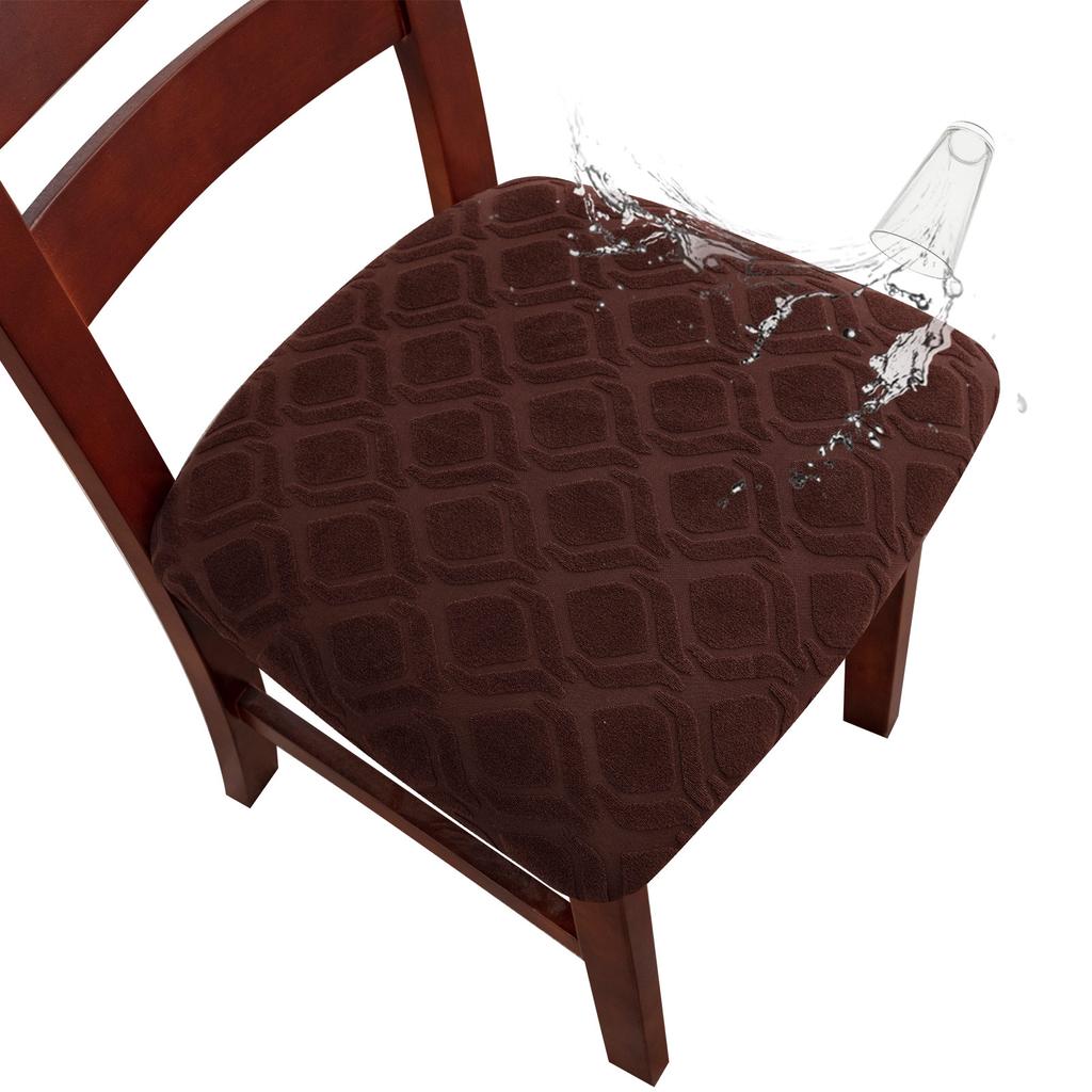 Waterproof Chair Seat Covers Stretch Thick Jacquard With Good Elasticity Dust-proof Waterproof Oil-proof For Dining Room Living