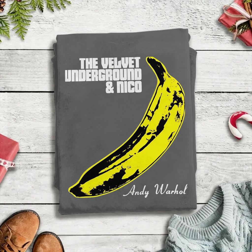 Banana The Velvet Underground Unisexs T Shirt Novelty Tee Shirt Short Sleeve O Neck TShirt Pure Cotton Plus Size Clothes