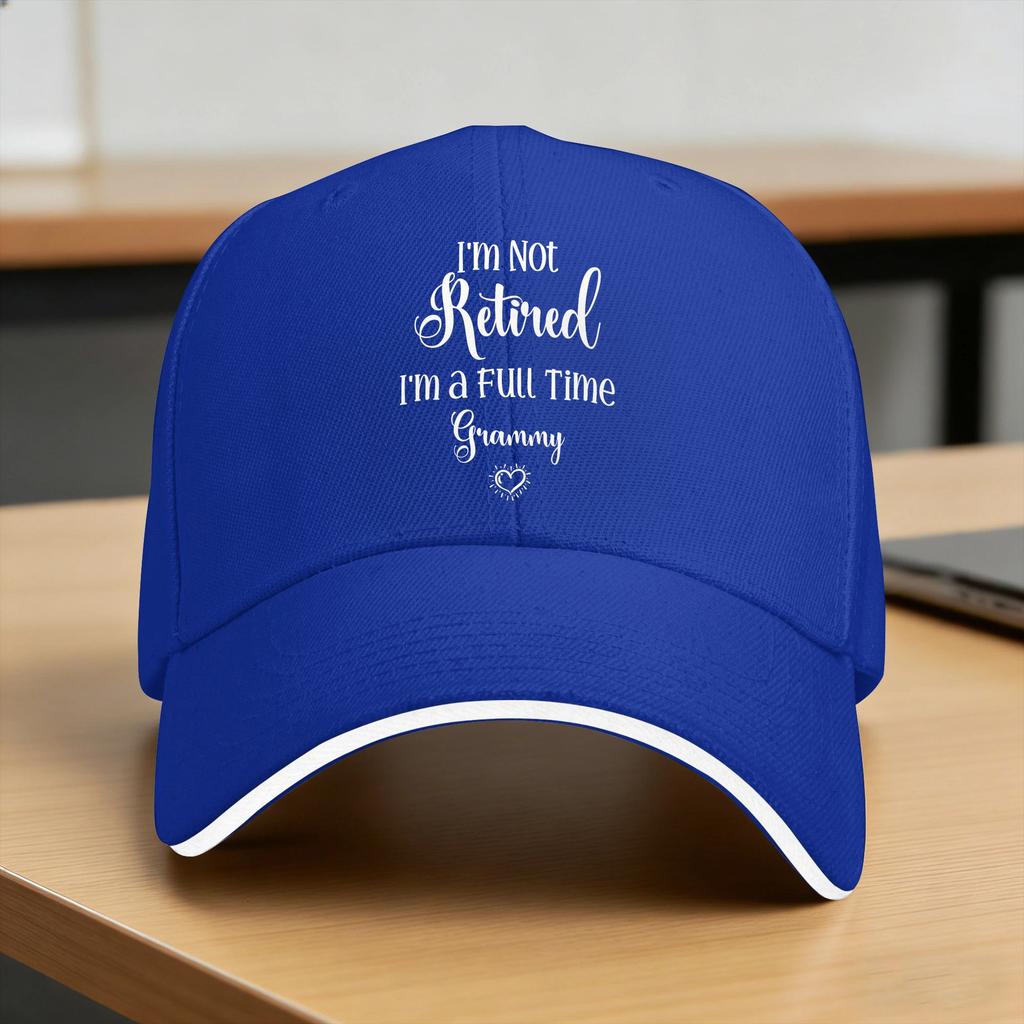Funny I’M Not Retired I‘M A Full Time Grammy Sun Baseball Cap Summer Classic Trucker Hat For Female Male Outdoor Baseball Caps