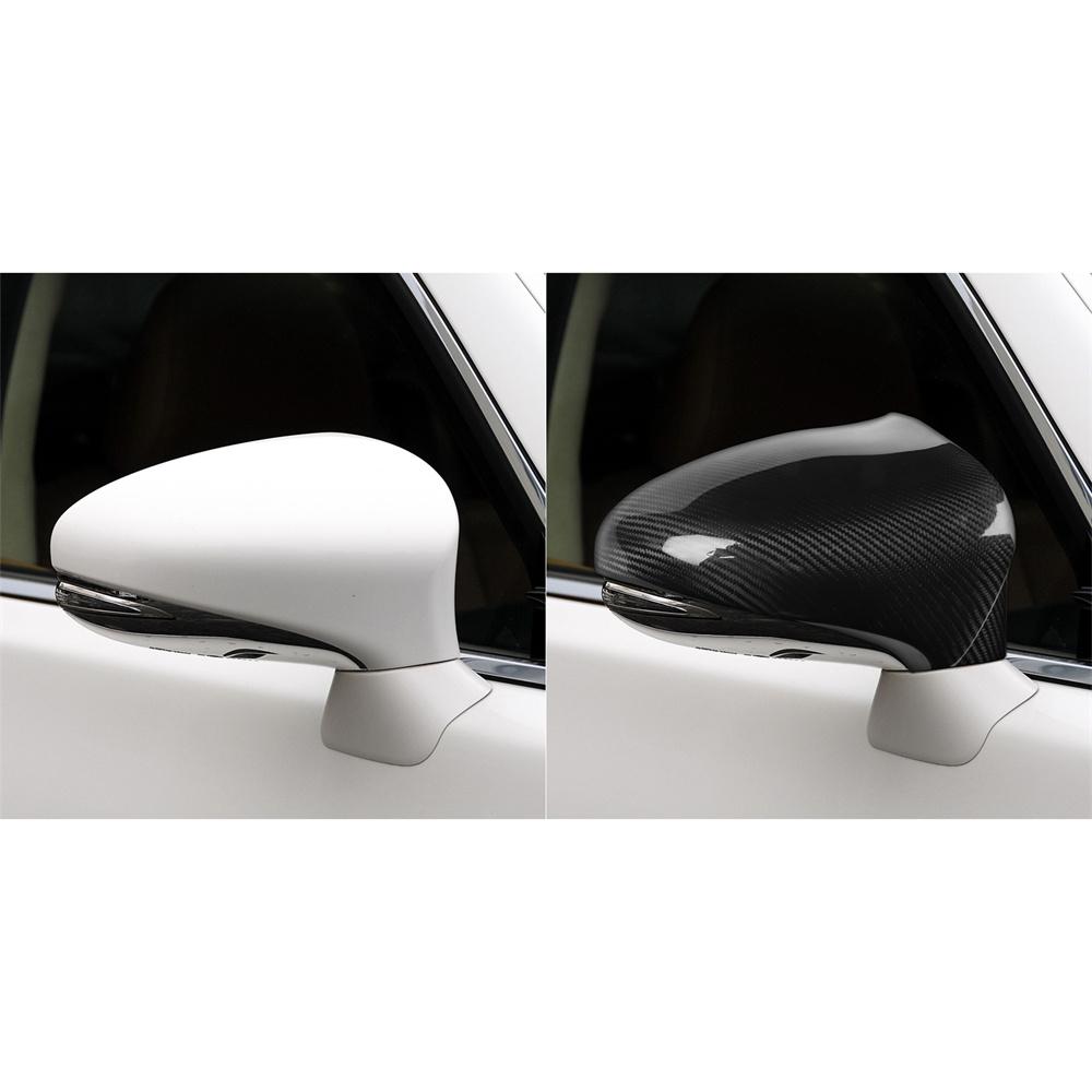 Carbon Fiber Add-On Side Mirror Cover Caps For Lexus IS200/250/300/350 2014-2020