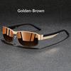 Fashion Vintage Square Metal Frame Sunglasses Men Women Fishing Driving Man Luxury Brand Designer Sun Glasses UV400 Eyewear
