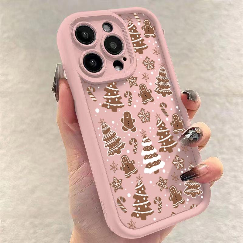 Christmas Deer Tree Graphic Phone Case For iPhone 17 16 15 Pro Max Plus 14 13 12 11 Pro Max Air XS X XR 7 8 Plus SE2 Soft Cover
