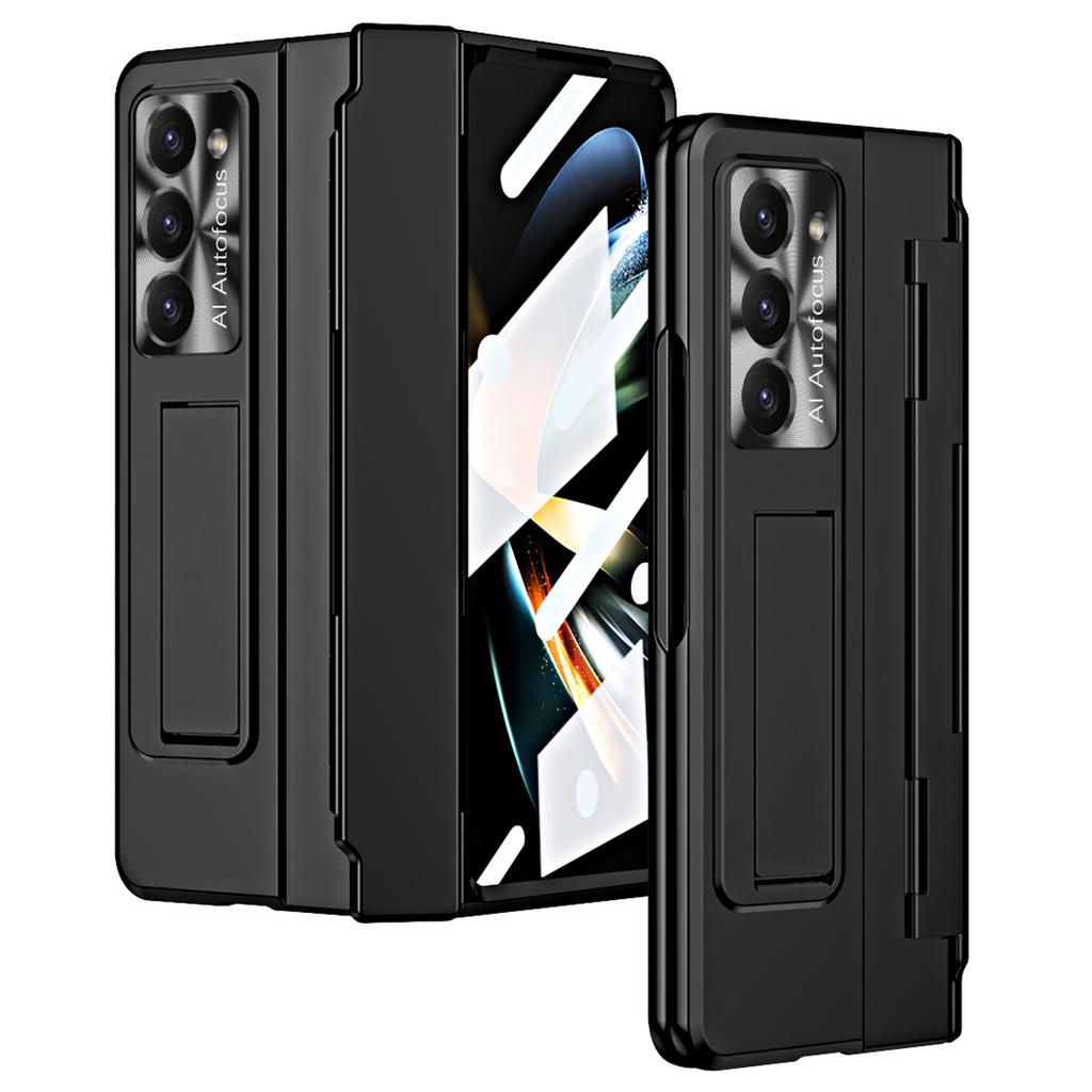 For Samsung Galaxy Z Fold6 5G Case Hinge Protection PC Phone Cover with Kickstand