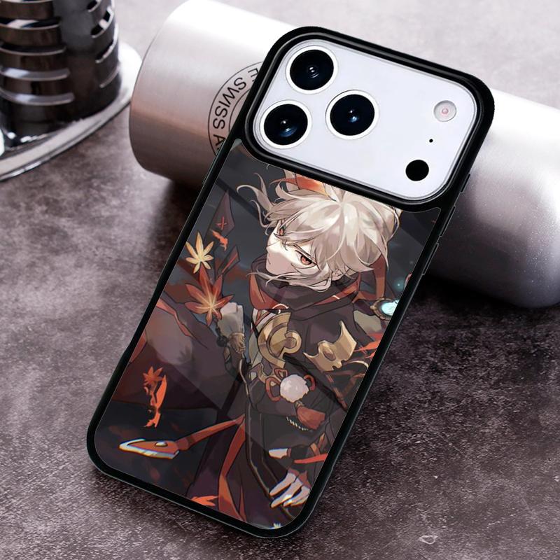 Genshin Impact Kaedehara Kazuha Handyhülle für iPhone 17 16 15 Pro Max Air 14 13 12 11 Plus Stoßfeste Hülle