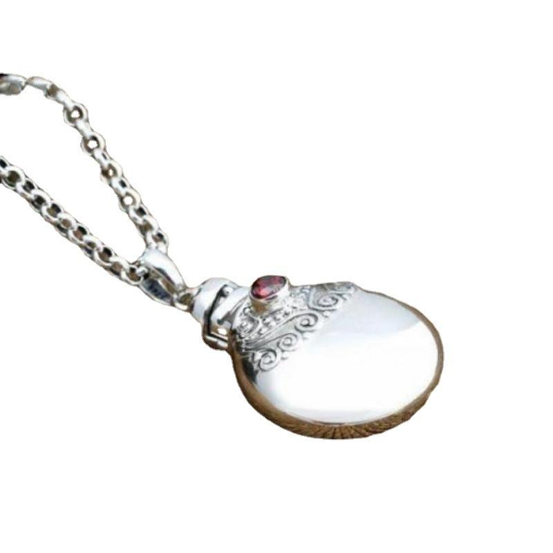 Fashionable Ladies Elegant Perfume Bottle Small Pot Light Luxury Pendant Necklace