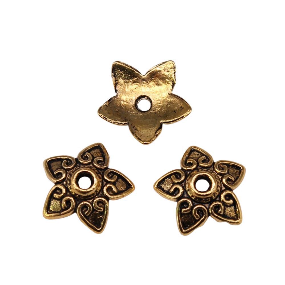 Flower Bead Cap Spacer Findings Ornate Covers For DIY Jewelry Making Materials