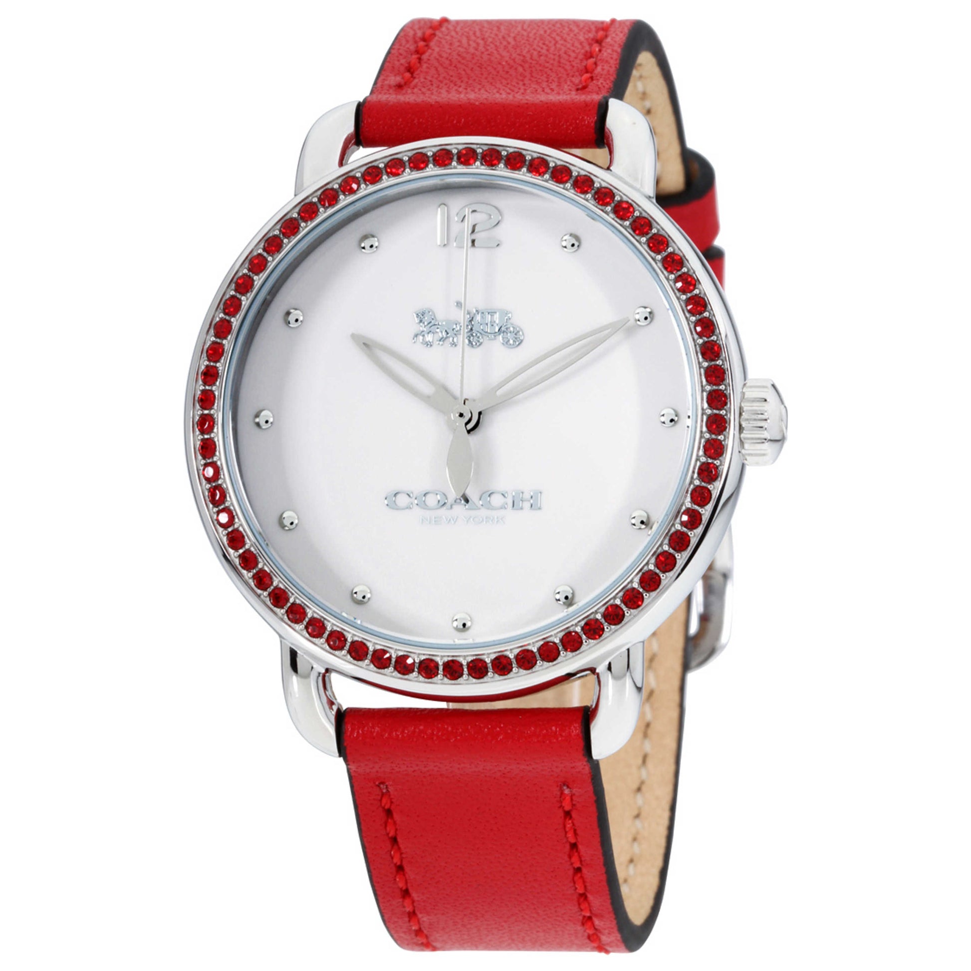 

Coach Delancey Crystal White Dial Ladies Watch 14502878