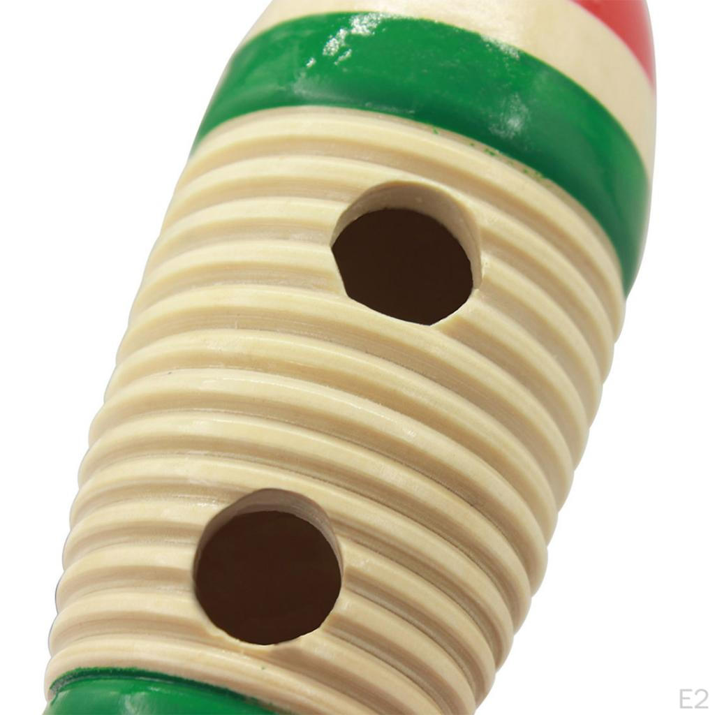 -Shaped Guiro Colorful Hand Percussion for baby Musical Toys