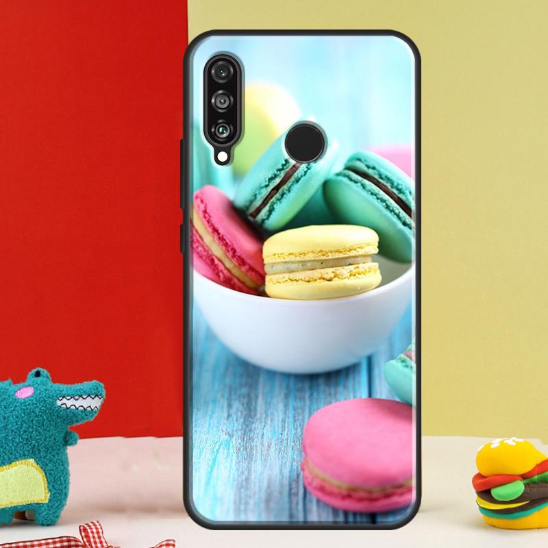 Macarons Cake Dessert For Huawei Nova 9 10 SE 12i 12s 11i 5T Y91 Y90 Y60 Y70 Y72 Y61 P60 Pro P20 P30 P40 Lite Case