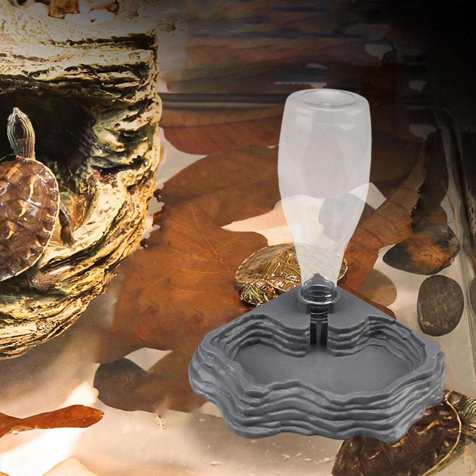 

Автоматический дозатор емкостью 400 мл, террариум с чашей-черепахой для черепах-гекконов, змей серый