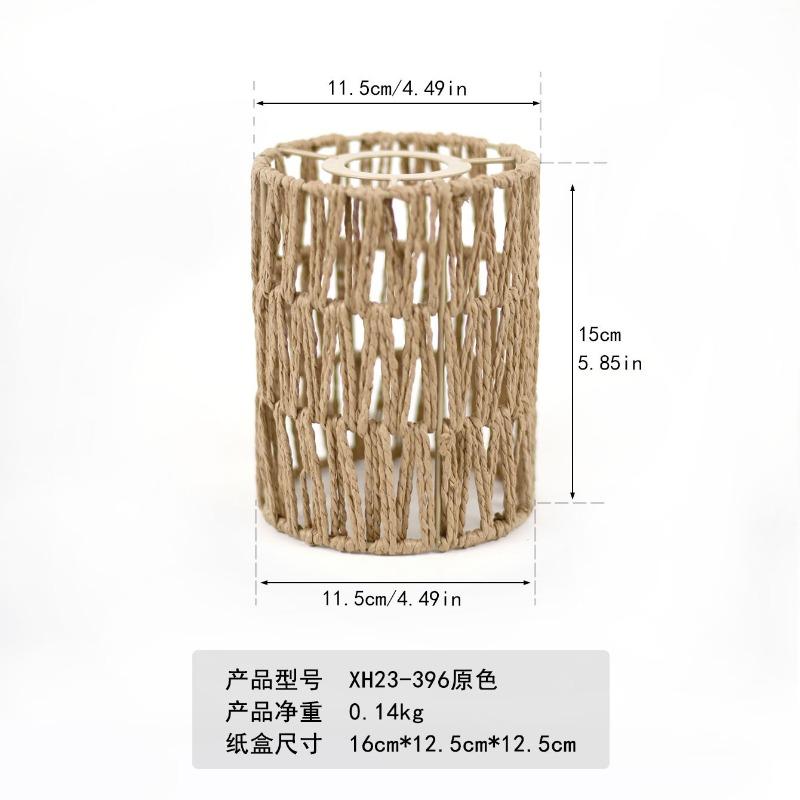 

Paper rope chandelier lampshade hand-woven new Chinese-style homestay restaurant hot pot shop cafe creative lamp decoration