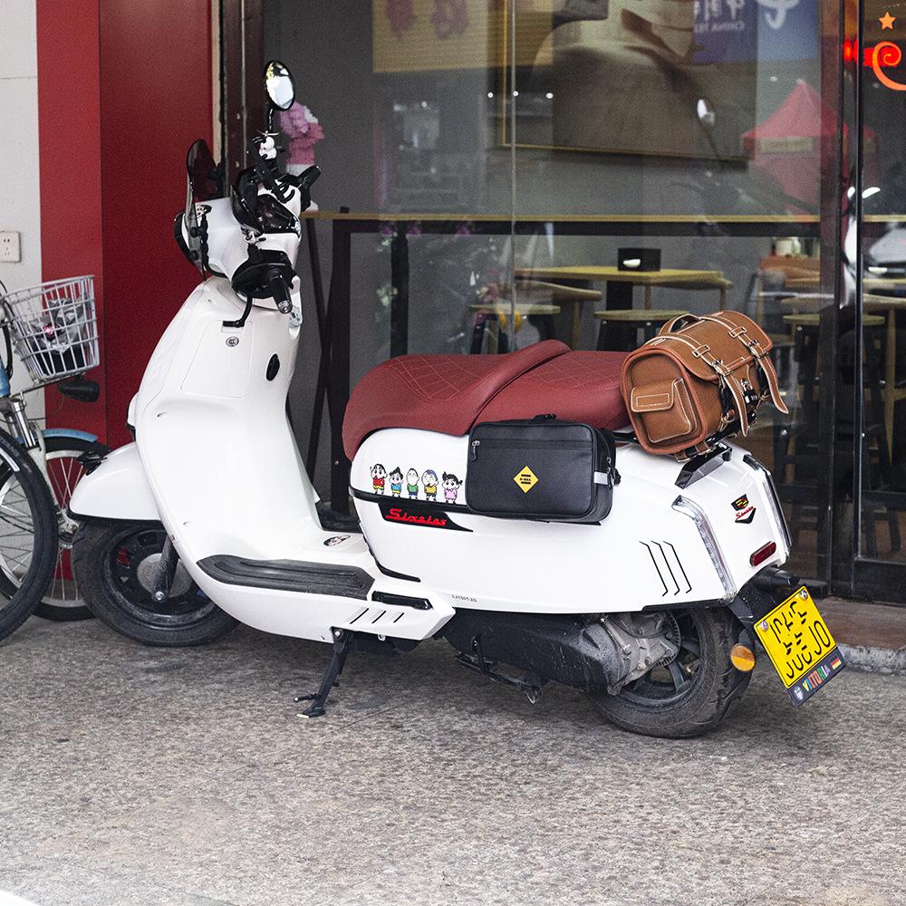 Electric Motorcycle Saddlebag Rear Seat Luggage Rack Bag