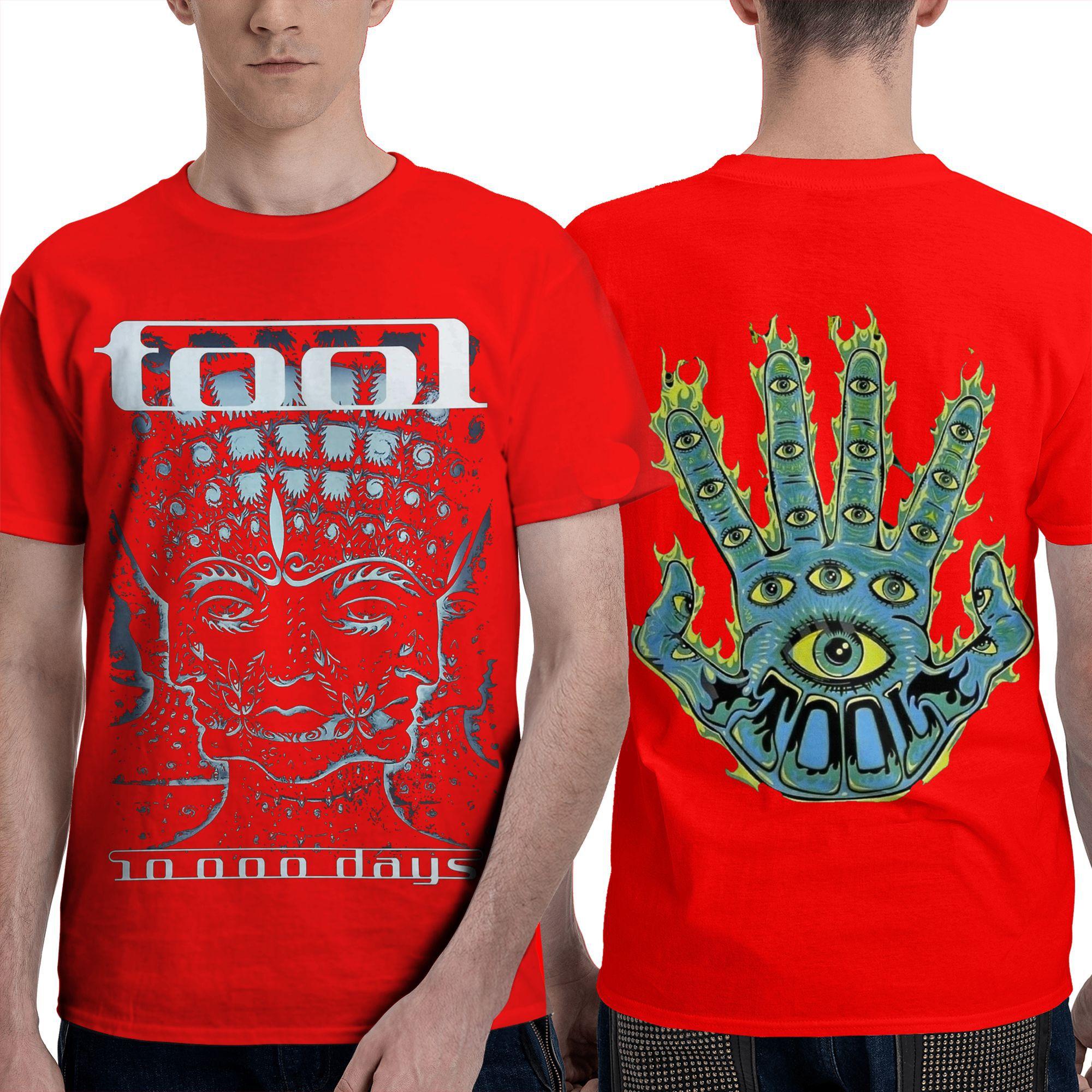 

Футболка группы Tool Музыка Винтаж Повседневные футболки Короткий рукав Винтажная футболка Пляжная Хлопок Круглый вырез Большой размер 5XL Топ S