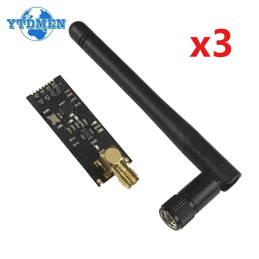 3PCS NRF24L01 Module NRF24L01+PA+LNA 2.4G Wireless Module 1100 Meters Long-Distance with Antenna