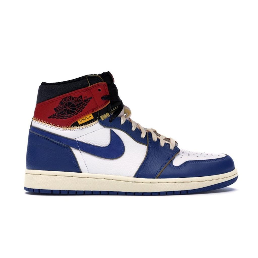 Union LA x Air Jordan 1 Retro High NRG Storm Blue Unisex Sneakers White Varsity-Red Black BV1300-146