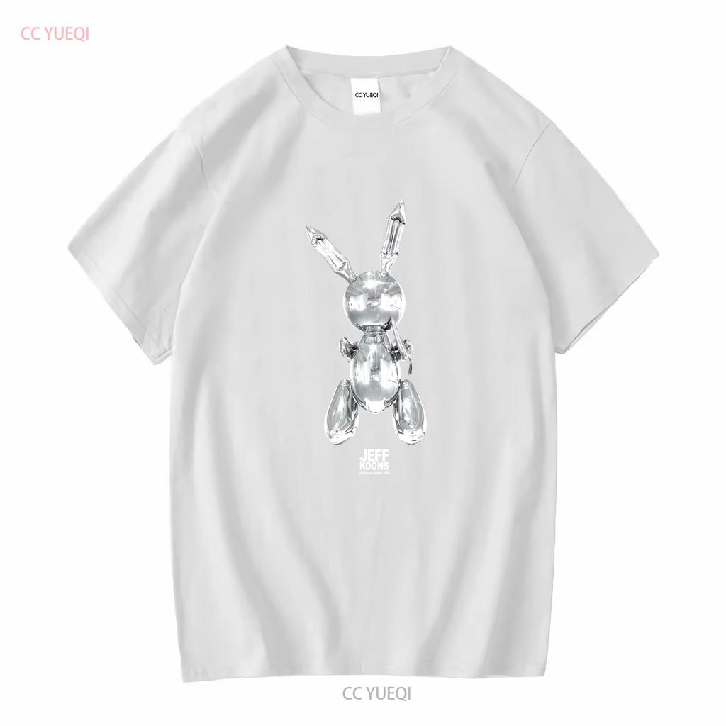 JEFF KOONS RABBIT 1986 T-SHIRT FÜR DAS QATAR KINDERMUSEUM GRÖSSE XL lange oder kurze Ärmel Vintage Gewaschene Designerkleidung