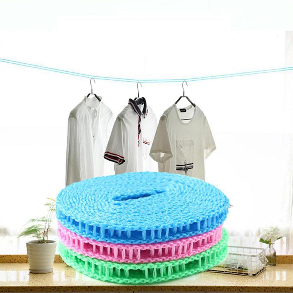 3/5M Étendoirs à Linge Portables Coupe-vent Type Clôture Pour Extérieur Intérieur Maison Voyage Séchoir Étendoir