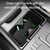 For Hyundai Santa Fe 2024 Center Console Cup Holder Mat Silicone Storage Slot Pad Anti Slip Shockproof Organizer Accessories
