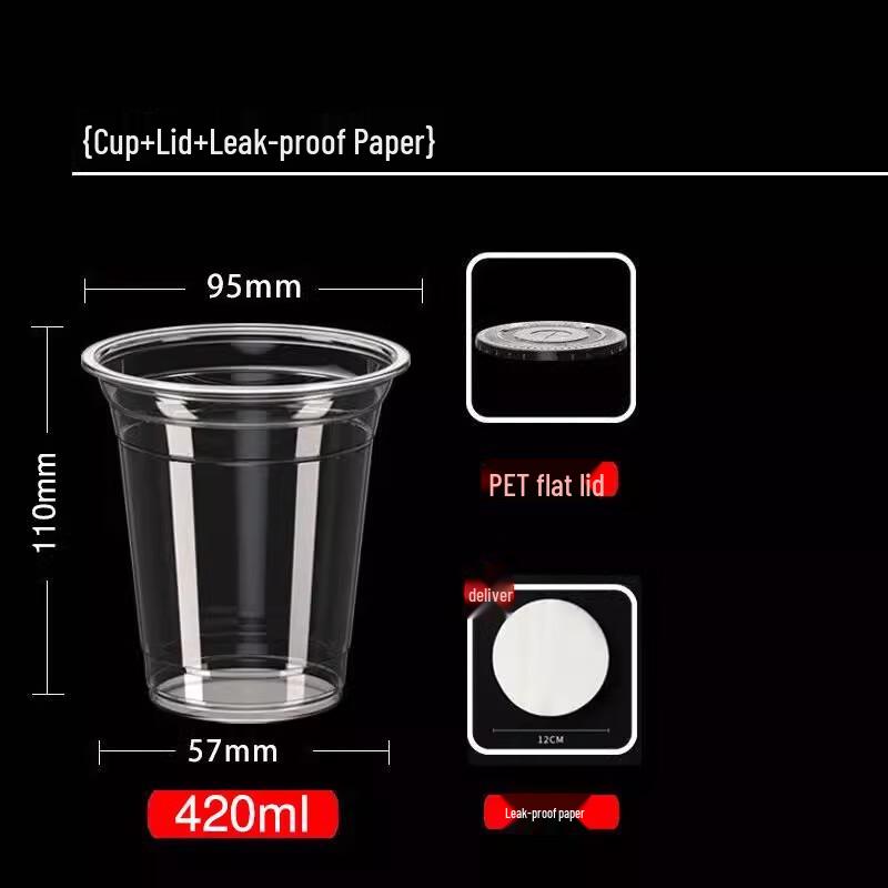 

AVADEN Disposable Plastic Coffee Cups with Lids