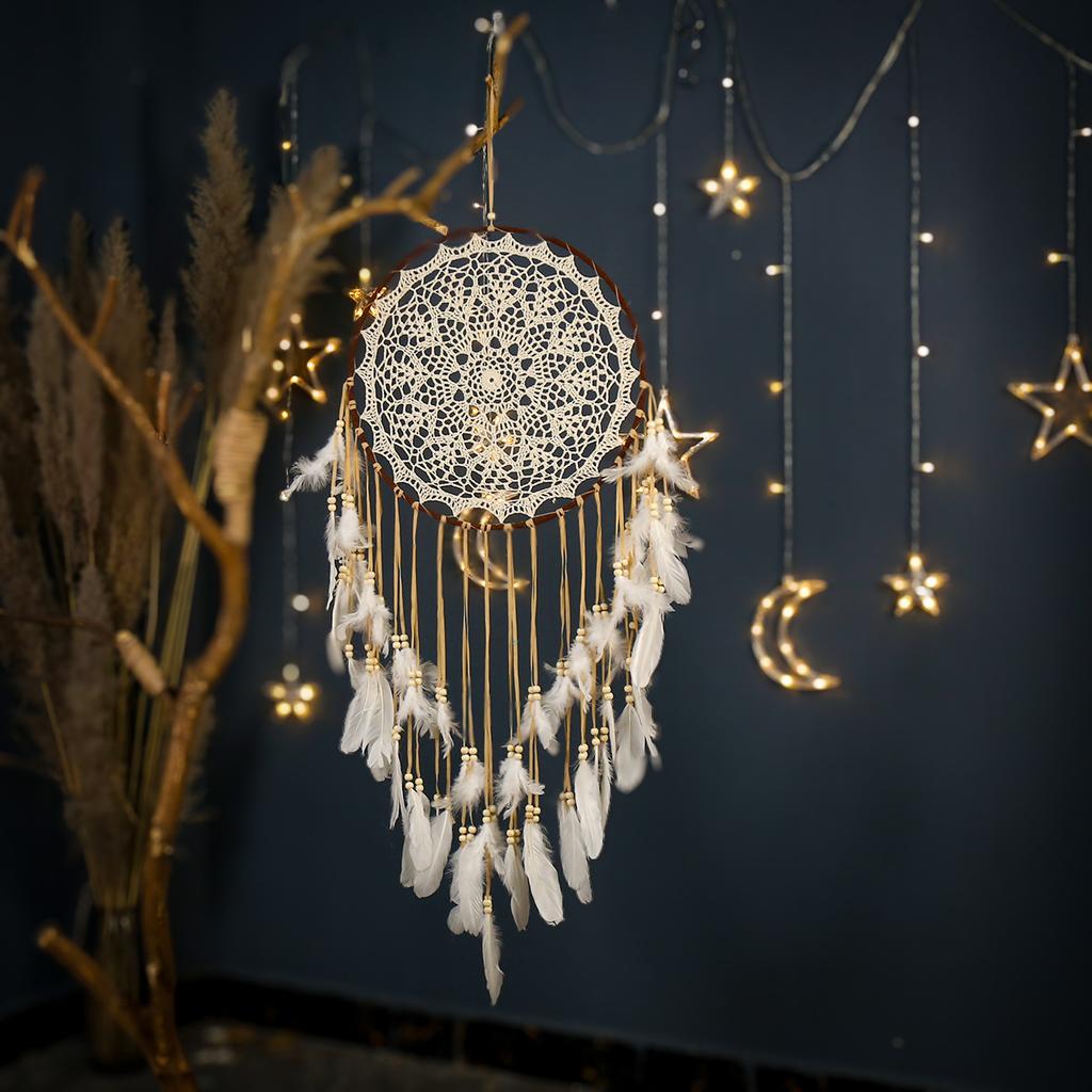 Bohemian Large Dream Catcher Handwoven Feather Dream Catcher Interior Decoration Dream Catcher