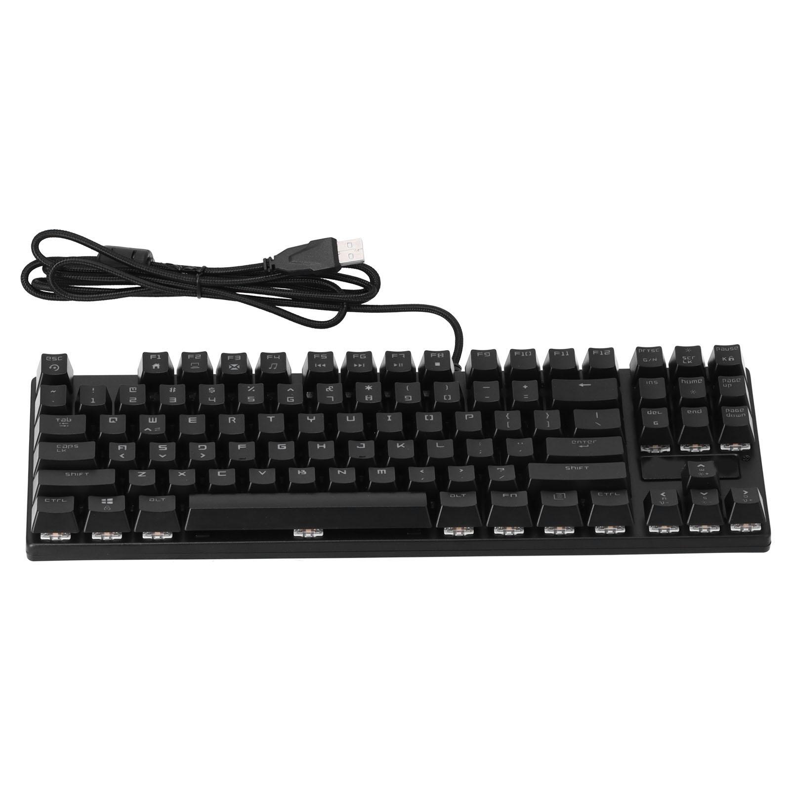 

Игровая клавиатура MAGIC REFINER с 87 клавишами, портативная, прочная, с RGB-подсветкой, эргономичная, механическая