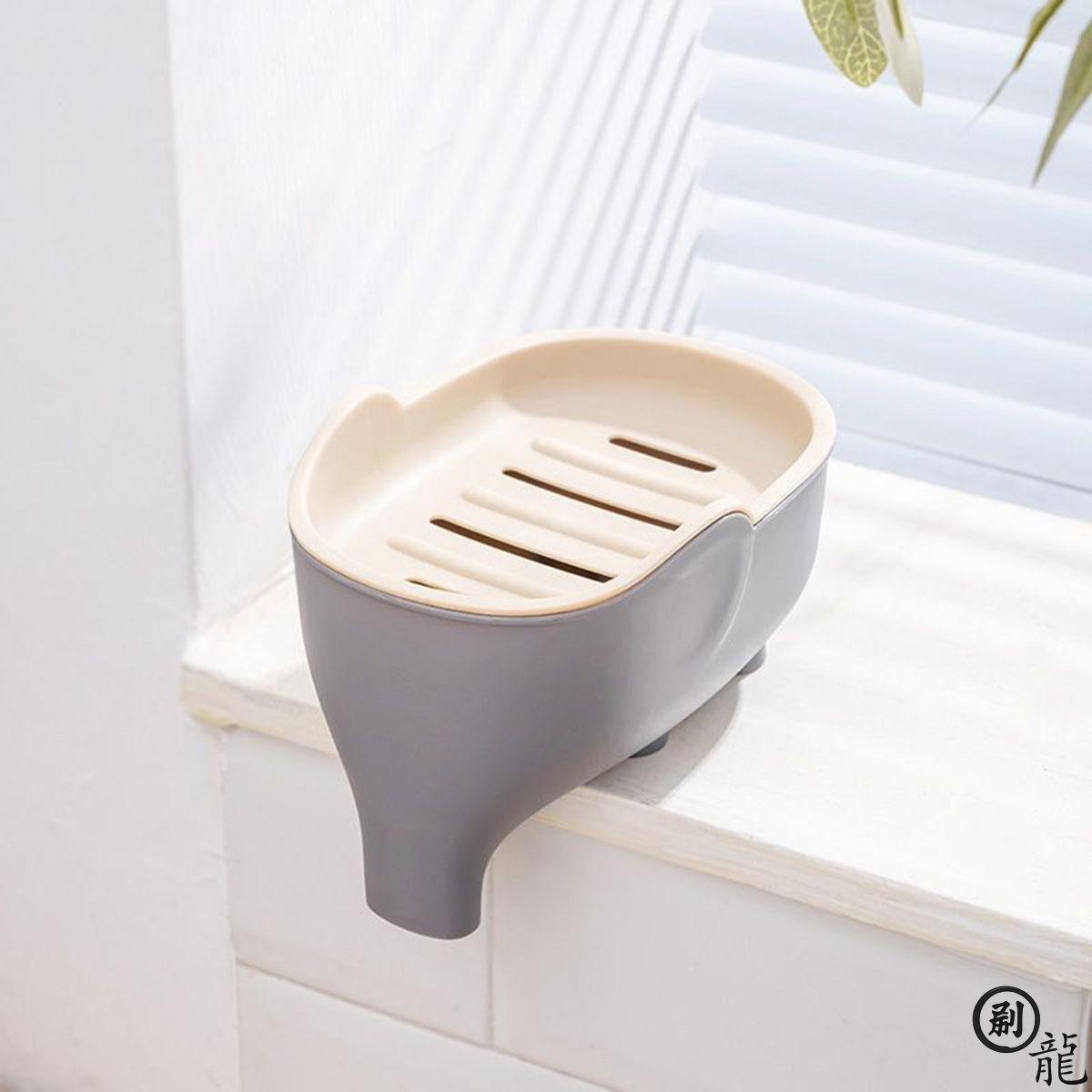 Мыльница НОВАЯ двухслойная креативная милая ванная комната со слоном, аксессуары для дома, декоративные детские, студенческие, водонепроницаемая сливная стойка