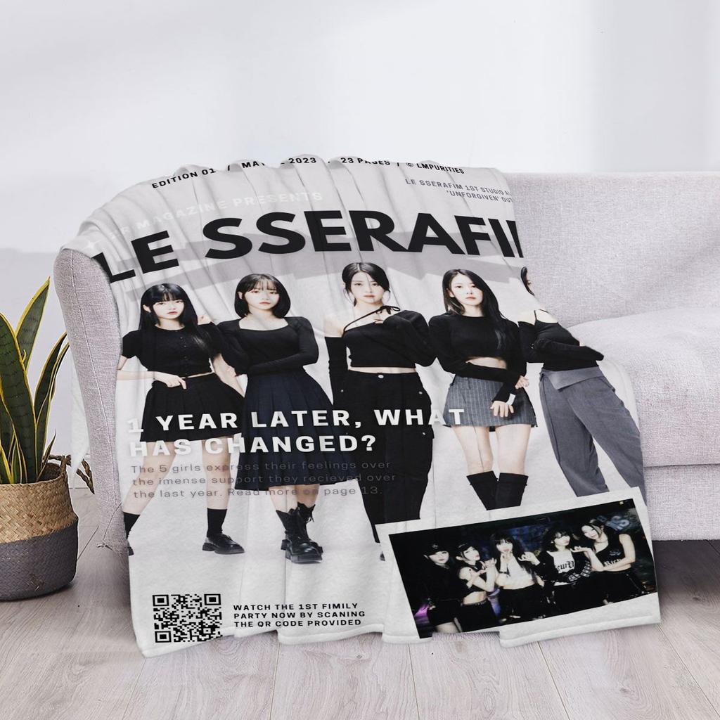 Couverture de canapé Le Serafim Couvertures douces et moelleuses Maison et décoration Jeté Lit Genou Personnalisé Anime Luxe Jetés Mignon pour enfants