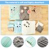15Pcs Hooded Baby Towel and Washcloth Set Absorbent Coral Fleece Baby Bath Towel for Girl Boy Infant Toddler 0 to 5 Years Old