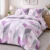 Bedding set 220x200 100% COTTON pink geometric pattern