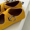 Fashion Fashion Cross Tied Round Toe Flat Sandals Satin Buckle Ballet Flats Women Simple Comfortable Slip Resistant Mary Jane Women Shoe