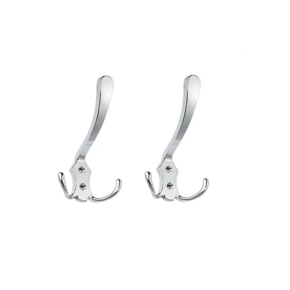 Durable 3 Hooks Coat Hook Zinc Alloy Wall Mounted Triangular Hooks Strong Load-bearing Capacity Stable Hat Wall Hanger Bedroom