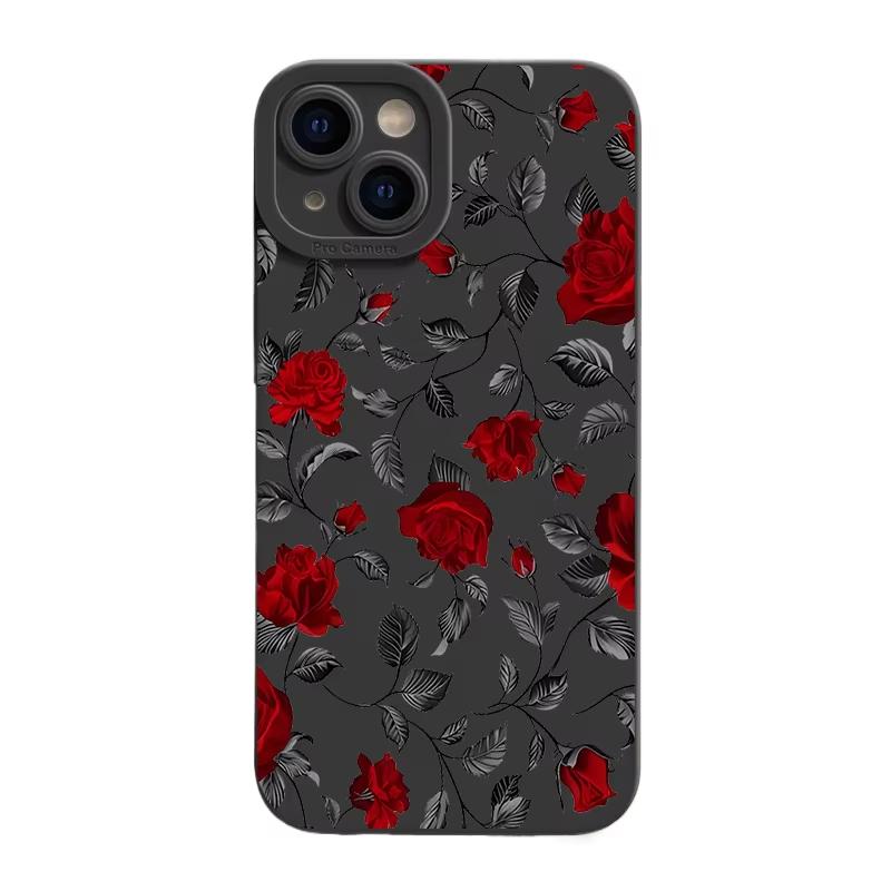 Nový Retro Módní Růžový Kryt na Telefon Pro iPhone 16 15 14 13 12 11 Pro Max XS XR X 7 8 16 Plus Nárazuvzdorný Matný Měkký Silikonový Kryt