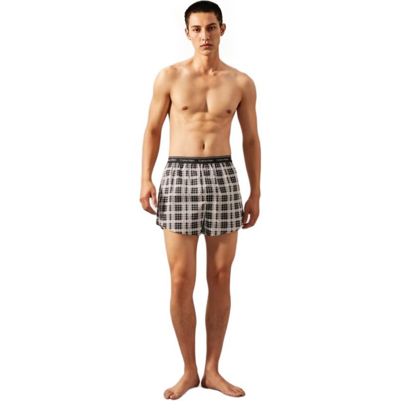 Calvin Klein Jacquard Waistband Loose Simple Boxer Briefs 3-Pack Men Underwear NP2684O-ETH