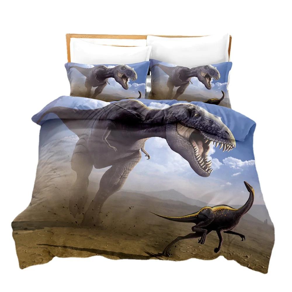 

Comforter Dinosaur Series Bedclothes Beddings 3D Print North America Brushed Duvet 2Pcs Ropa Cama Au Single 140X210 Bedset Comforter (quilt)-EU Single(135*200cm)3pcs