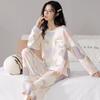 Women's Long Sleeve Cotton Pajama Set - Spring & Autumn Casual Wear
