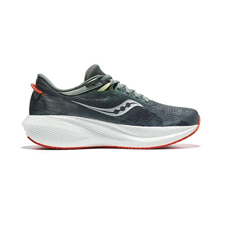 Saucony Triumph 21 Comfortable Versatile Mesh Fabric Rebound Low-Top Running Shoes Men sneaker Dark-Green S20881-138