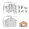 2 Pack Resin Mold Prayer Theme Silicone Ornament Mold Religious Decorative Moulds for Creating Decorative Ornament