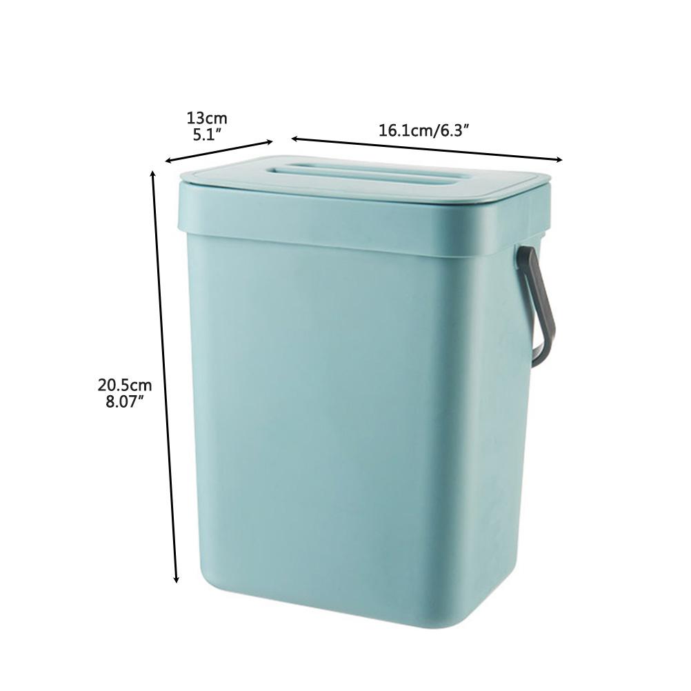 Piccolo Contenitore per Compost da Cucina 3L Bidone per Rifiuti da Cucina Contenitore da Banco per la Casa con Coperchio per Compostatore