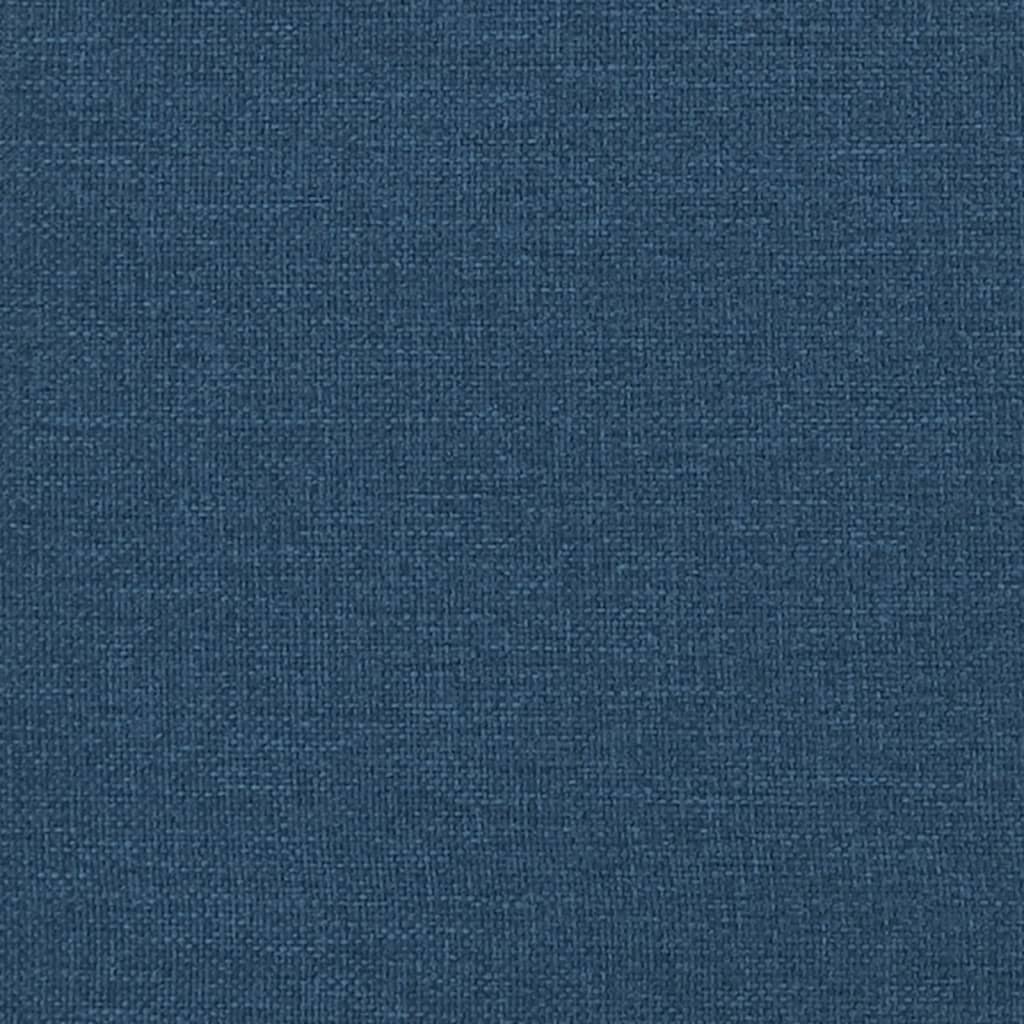 Bed Frame without Mattress Blue 31.5 x 78.7 in (80 x 200 cm) Fabric