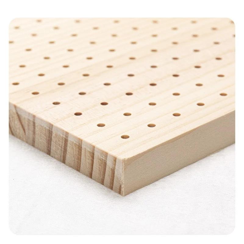 Wooden Crochet Blocking Board with Grid and Pins for Knitting Granny Squares Projects DIY Craft Gift for Beginners Adults