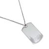 Tag Plate Necklace Silver925 28.9g Unisex Used