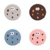 Cartoon Cookie Memory Foam Seat Cushion With Non Slip Base For Living Room And Office Comfort