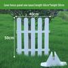 White PVC Fence: Indoor/Outdoor Garden Barrier and Decorative Guardrail