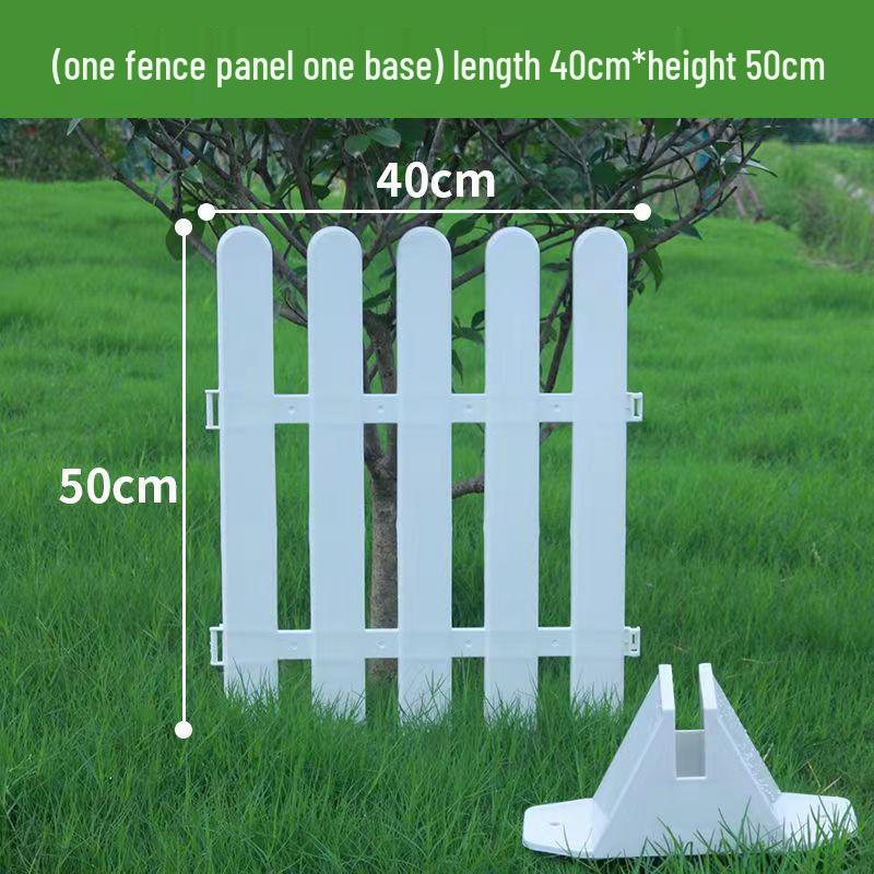 White PVC Fence: Indoor/Outdoor Garden Barrier and Decorative Guardrail