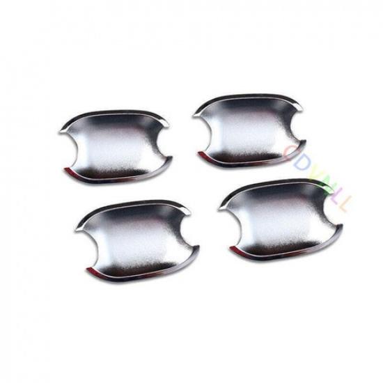 Fit For Toyota Highlander 2009-2014 Silver Outside Side Door Bowl Cup Cover Trim