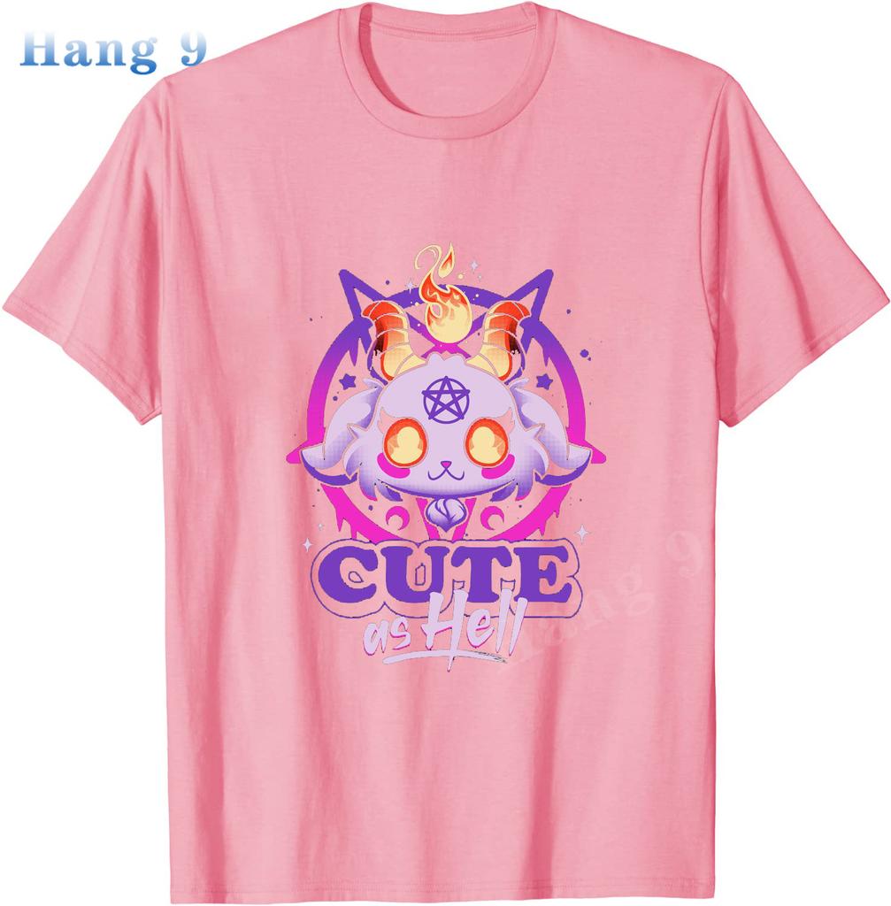 Fofo pra Caramba Kawaii Baphomet Satan Goth Lúcifer Bode Satânico Camiseta