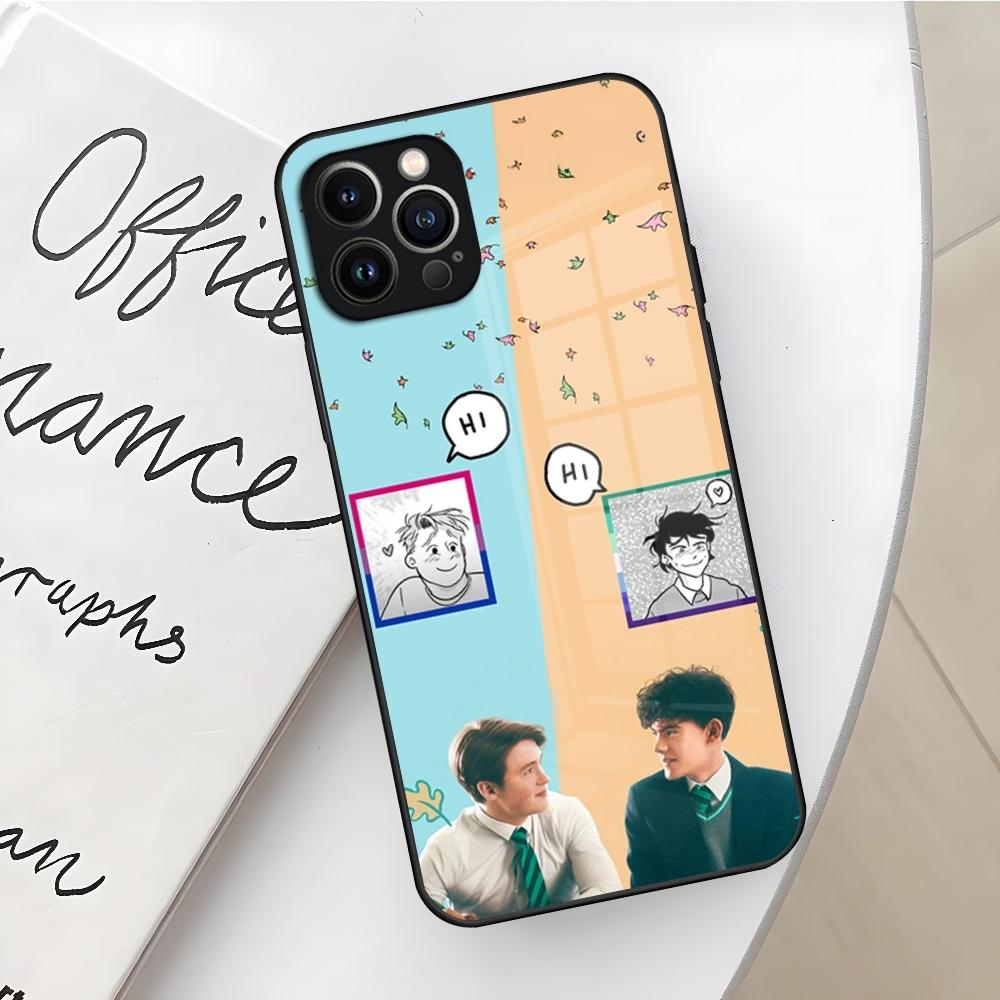H-HeartstopperSE Phone Case for Iphone 17 16 Air 15 14 12 11 13 Pro Max Mini X Xr Xs Se Puls glass Cover