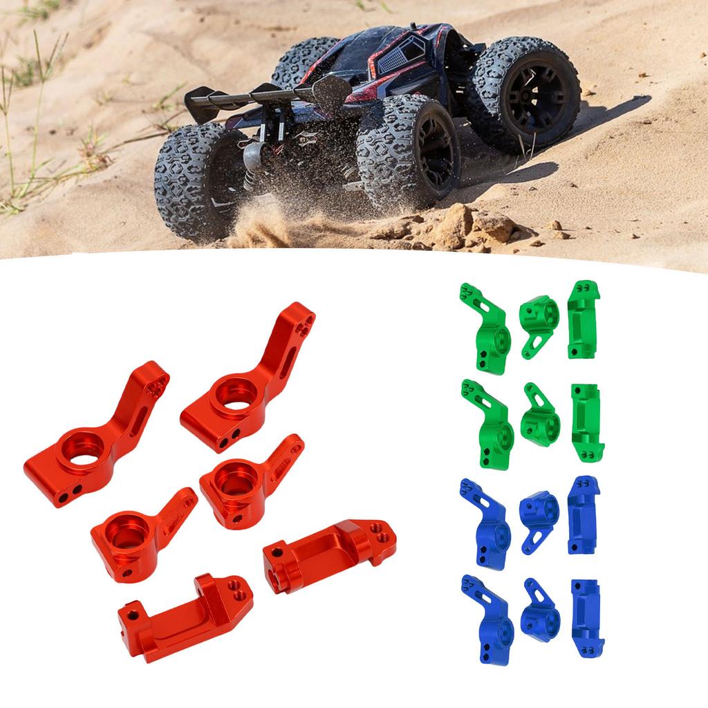 RC Car Front Steering Cup Front C Seat Rear Axle Seat Kit Fit for Traxxas Slash 2WD Aluminum Alloy R