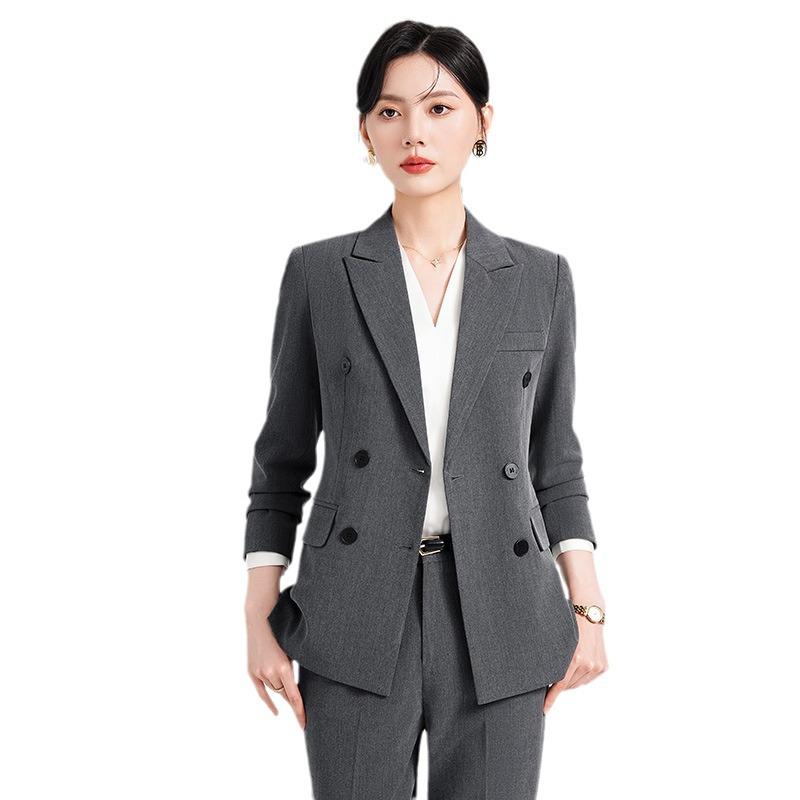 Elegant Women's Professional Spring/Autumn Suit for Work and Interviews